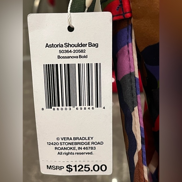 Vera Bradley Astoria Bossanova Bold Shoulder Bag - Picture 3 of 11